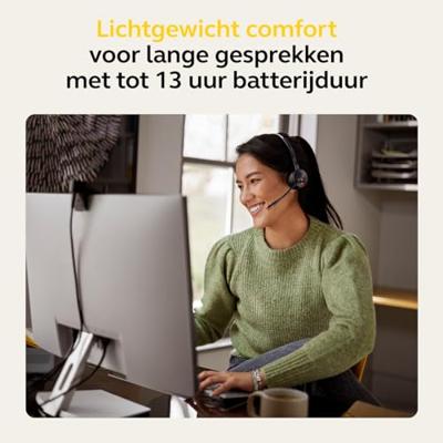 Jabra Engage 55 On Ear headset DECT Mono Zwart Volumeregeling, Microfoon uitschakelbaar (mute), Mono Telefoon