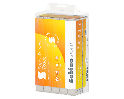 Satino smart handdoek v-vouw 2-laags 24x23cm (4000 stuks)