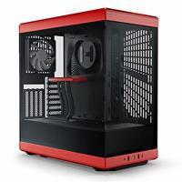 HYTE Y40 Tempered Glass Midi-tower PC-behuizing Zwart-rood - thumbnail