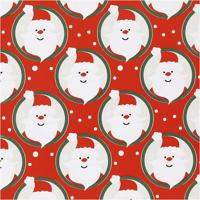 Creativ Company Inpakpapier, kerstman, b: 50 cm, 80 gr, rood, 5 m/ 1 rol - thumbnail