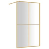 Inloopdouchewand transparant 118x195 cm ESG-glas goudkleurig - thumbnail