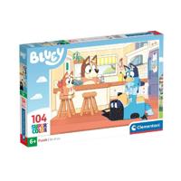 Clementoni legpuzzel - bluey in de keuken, 104st. - thumbnail