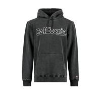 America Today hoodie Sage California met tekst zwart - thumbnail