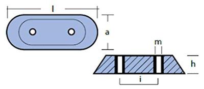 Ánodos para Honda - Honda TEN01401 - ANODO HONDA FB 8-20HP ZINC