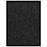 Deurmat 40x60 cm gestreept antracietkleurig - thumbnail