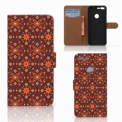 Google Pixel XL Telefoon Hoesje Batik Brown Google Pixel XL Telefoon Hoesje Batik Brown
