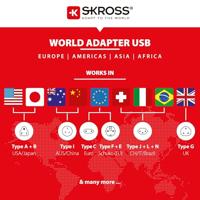 Skross 1302962 Reisstekker MUV USB (AC) - thumbnail