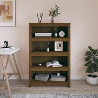 Boekenkast 80x35x126 cm massief grenenhout honingbruin - thumbnail