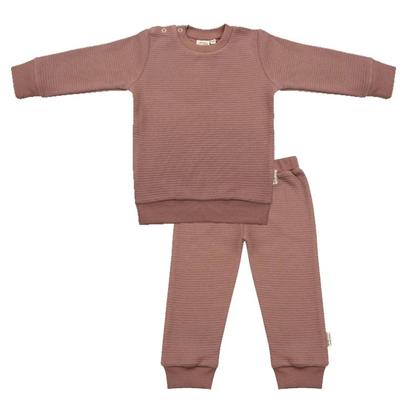 Little Indians pyjama met structuur oudroze