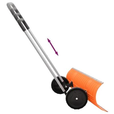 Sneeuwschep met uitschuifbaar handvat 96 cm bladstaal oranje - thumbnail