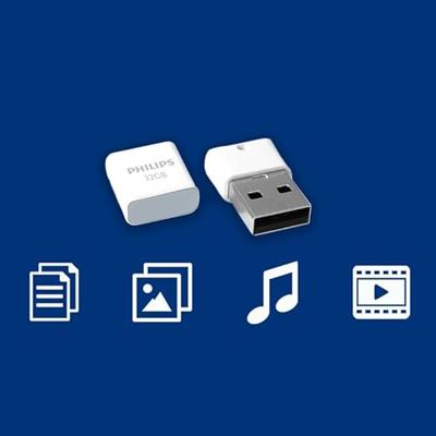 Philips FM32FD85B USB flash drive 32 GB USB Type-A 2.0 Wit Philips FM32FD85B USB flash drive 32 GB USB Type-A 2.0 Wit