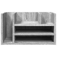 VidaXL Bureau organiser 44,5x24x25 cm bewerkt hout grijs sonoma eiken - thumbnail