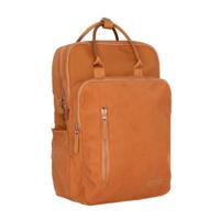 New Rebels Ribbi Milwaukee - Laptoptas Schooltas Werktas 15.6 inch Laptopvak Rugzak Rib Fabric 18L Oranje / Coffee Brown - thumbnail