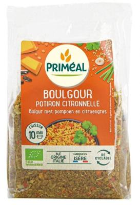 Primeal Bulgur met pompoen en citroengras bio 300 Gram Primeal Bulgur met pompoen en citroengras bio 300 Gram