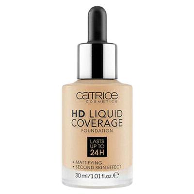 Vloeibare Foundation Catrice HD Liquid Coverage Nº 032 Nude beige Nº 032-Nude Beige 30 ml