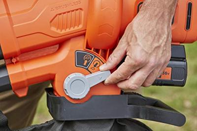 BLACK+DECKER 36V vacuümblazer-versnipperaar - Met batterij en oplader - Zak van 45L - thumbnail