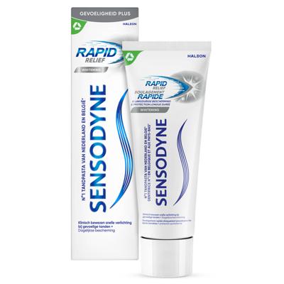 Sensodyne Sensodyne Rapid Relief Whitening Tandpasta 75 ml - gevoelige tanden & whitening