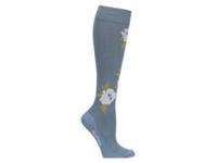 Supcare compressiekousen White flower blue - thumbnail