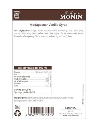 Monin Vanille 700ml - thumbnail