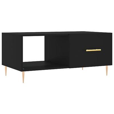 Salontafel 90x50x40 cm bewerkt hout zwart
