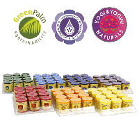 Chakra Stearine Geurkaarsjes Assortiment (Set van 7 x 12) - thumbnail