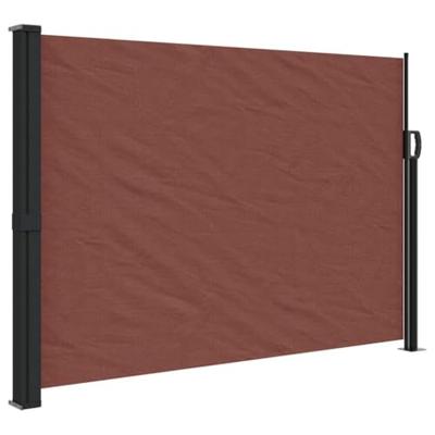 Windscherm uittrekbaar 140x500 cm bruin