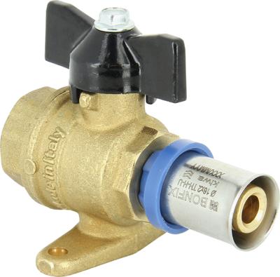 Bonfix Perskoppeling - 1x Alu-pers 1x Binnendraad - Kogelkraan - 1/2 x 16mm