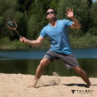 Badmintonracket Schildkröt Zwart/Oranje - thumbnail