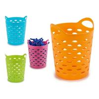 Veelzijdige mand 8430852308030 Blauw Roze Oranje Geel Plastic 14 x 17 x 14 cm - thumbnail