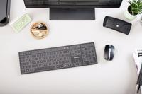 Bluetooth toetsenbord Cherry KW 9100 SLIM Zwart Qwerty Spaans - thumbnail