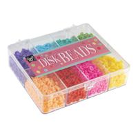 Creative Craft Group Schijfkralen in opbergbox - 8 kleuren - thumbnail
