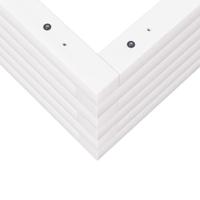 VidaXL Plantenbak 60x60x23 cm massief grenenhout wit - thumbnail