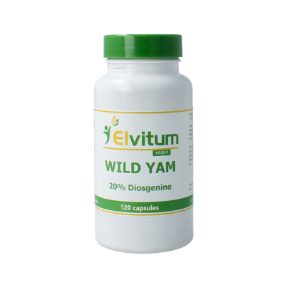 Elvitum Wild yam 100mg 16% diosgenine 120 Vegetarische capsules