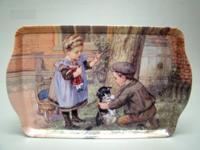 Dienblad Ot en Sien met poes groot - thumbnail