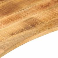 Bureaublad met ronding 140x60x2,5 cm massief ruw mangohout - thumbnail