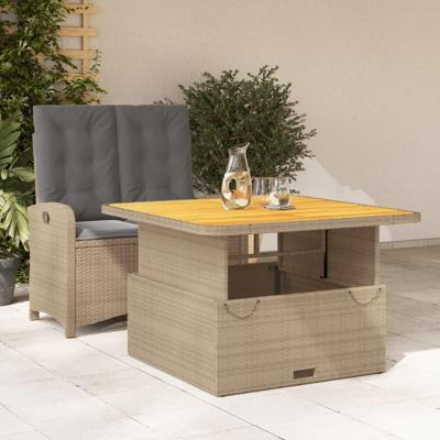 2-delige Tuinset met kussens poly rattan beige 2-delige Tuinset met kussens poly rattan beige
