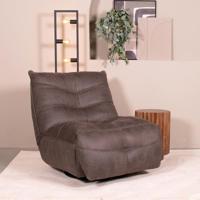 LABEL51 Fauteuil Powernap Station - Antraciet - Micro Suede - One Size - thumbnail
