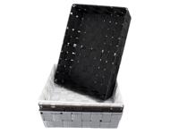 Mand gevlochten 32x25x7cm - thumbnail