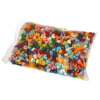 Bouhon parels, hart, kunststof, 1000 stuks, assorti - thumbnail