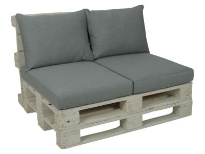 GO-DE Textil 2 palletkussens (Grijs) GO-DE Textil 2 palletkussens (Grijs)