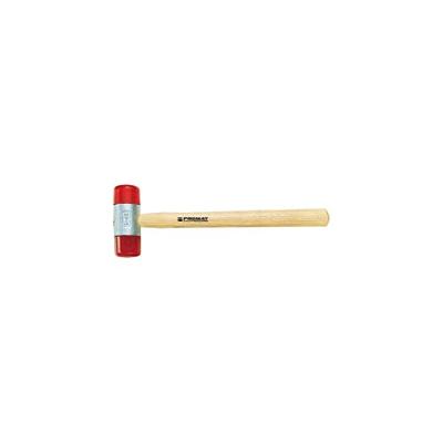 Promat/Tecwerk Plastic hamer | hoofd-d. 32 mm koplengte 96 mm | celluloseacetaat rood | hout - 4000811532