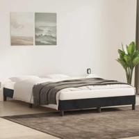 Bedframe zonder matras 140x210 cm fluweel zwart - thumbnail