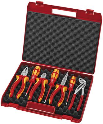 Knipex 00 21 15 Gereedschapsbox RED Electro Set 2 - 7-delig