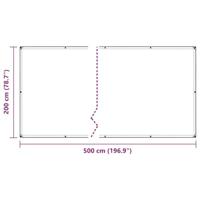 VidaXL Plantenafdekking met zeilringen 2x5 m pvc - thumbnail