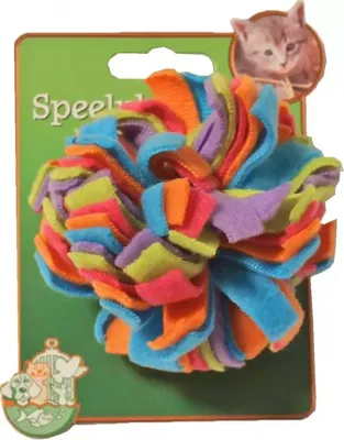 Kattenspeelgoed fleece pompoen multicolor Speelplezier-kat Gebr. de Boon - Gebr de boon Kattenspeelgoed fleece pompoen multicolor Speelplezier-kat Gebr. de Boon - Gebr de boon