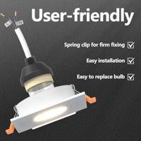 VidaXL Spotje 24 pcs wit 9 x 9 x 2 cm aluminium - thumbnail