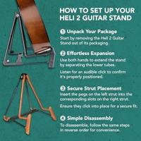 Konig & Meyer 17581 gitaarstandaard elektrisch Heli-2 kurk - thumbnail