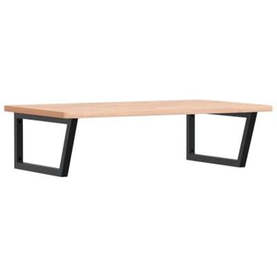 Badkamer wandschap staal en massief beukenhout