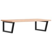 Badkamer wandschap staal en massief beukenhout - thumbnail