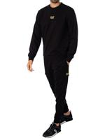 EA7 Emporio Armani 8NPM30 Sweater Heren Zwart/Goud - Maat S - Kleur: GoudZwart | Soccerfanshop - thumbnail